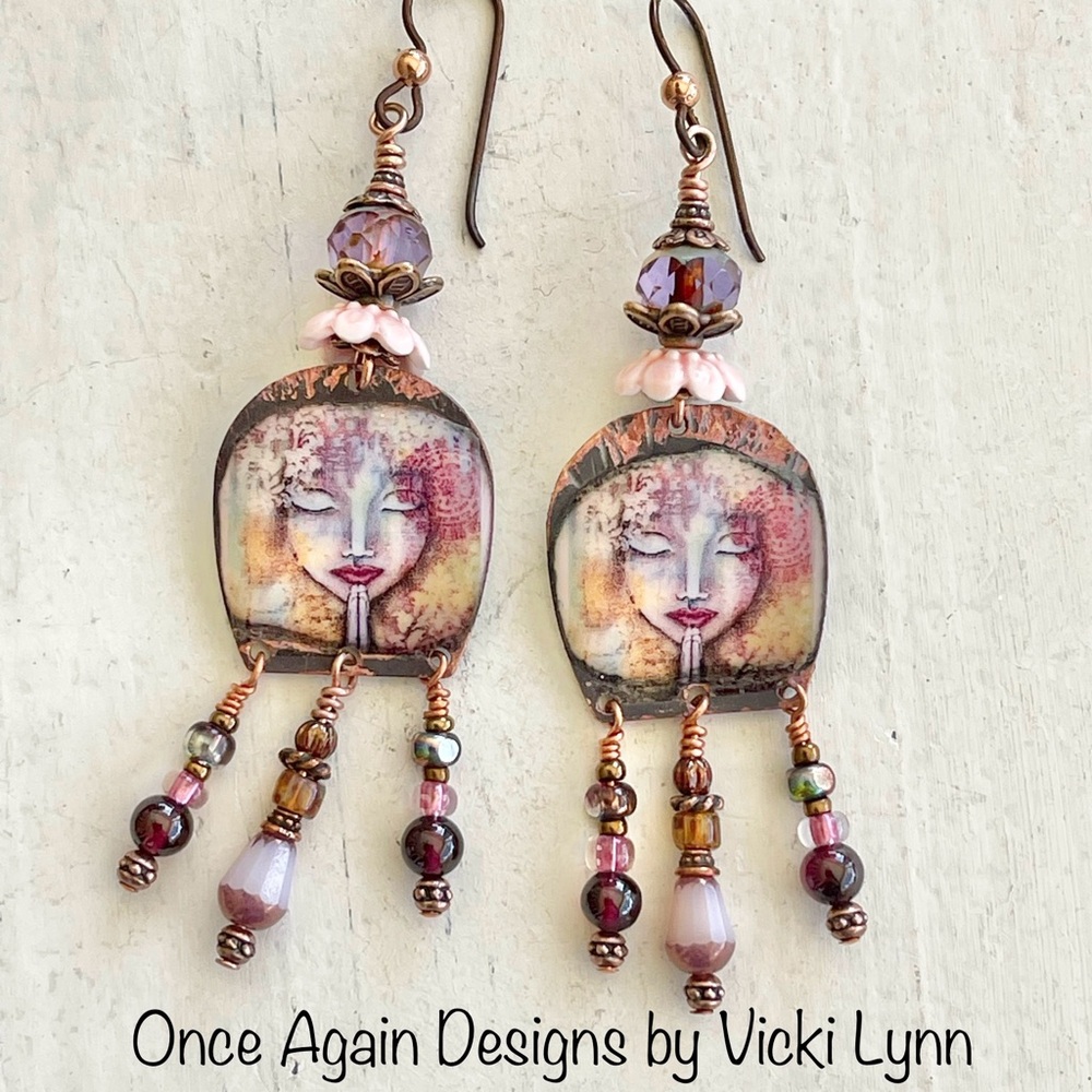 ARTISAN Earrings “Mindful Serenity” - Dangles - Picture 3 of 15